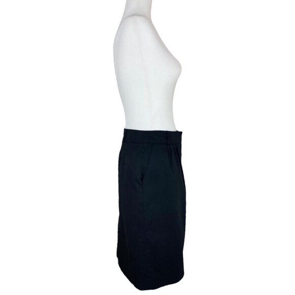 Burberry London Women's Black Minimalist Straight‎ Boss Career Skirt IT 38/W29 - Picture 3 of 13